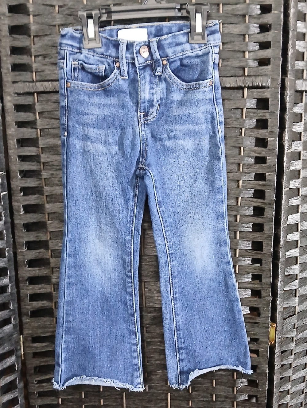 YMI Girls' Blue Flare Jeans — Classic Blue Denim Sz 4